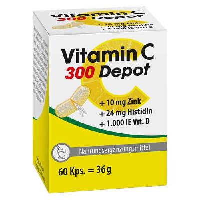 VITAMIN C 300 Depot+Zink+Histidin+D Kapseln