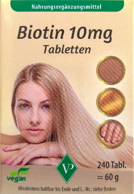 BIOTIN 10 mg hochdosiert vegan Tabletten