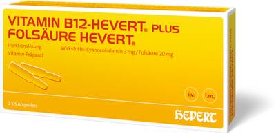 VITAMIN B12 PLUS Folsure Hevert a 2 ml Ampullen