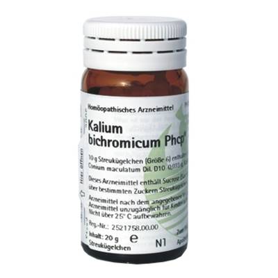 KALIUM BICHROMICUM PHCP Globuli