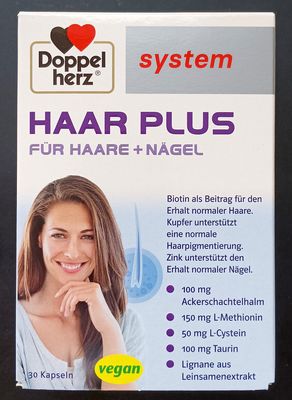 DOPPELHERZ Haar Plus system Kapseln