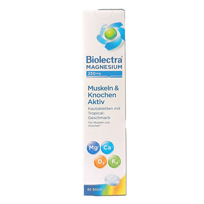 BIOLECTRA Magnesium 250 mg Muskeln & Kno.Aktiv KTA