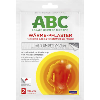 ABC W�rme-Pflaster sensitive-Vlies Hansaplast med