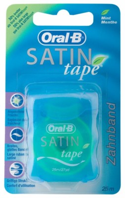 ORAL B Zahnseide SATINtape blau Blisterkarte