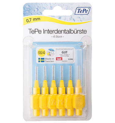 TEPE Interdentalbrste 0,7mm gelb